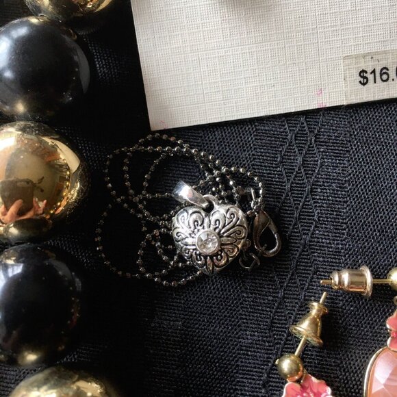 NAPIER vtg new jewelry lot - 12 pc necklace  bracelet earring - bead rhinestone - Picture 3 of 8